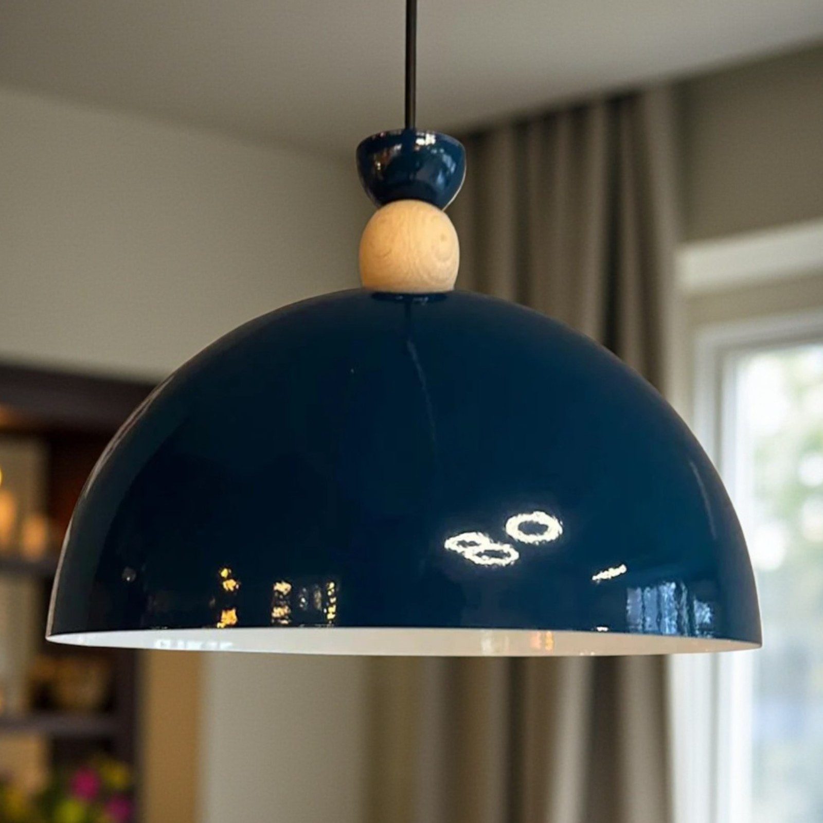 Bamyum Pendelleuchte Pendelleuchte Yimpi Hängelampe Industrial Ø30 cm, E27, Moderne Lampe, ohne Leuchtmittel, E27, Dimmbar, Einstellbare Kabellänge