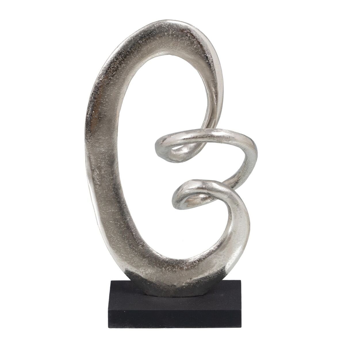 8 18,5 Deko-Figur x Schwarz Silber 34 cm Dekoobjekt Bigbuy x
