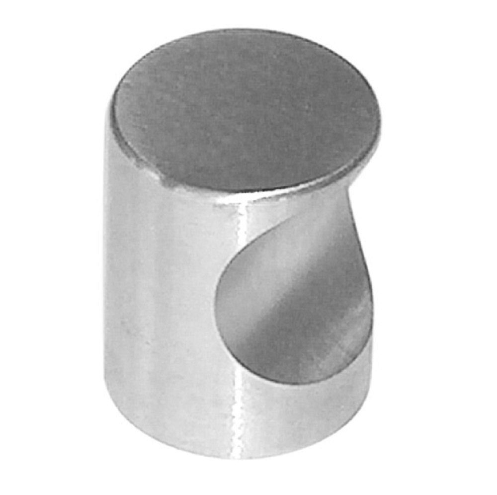 Schrauben-Set HSI Möbelknopf, Mulde, Edelstahl, gebürstet, 21x26mm, 1 STK
