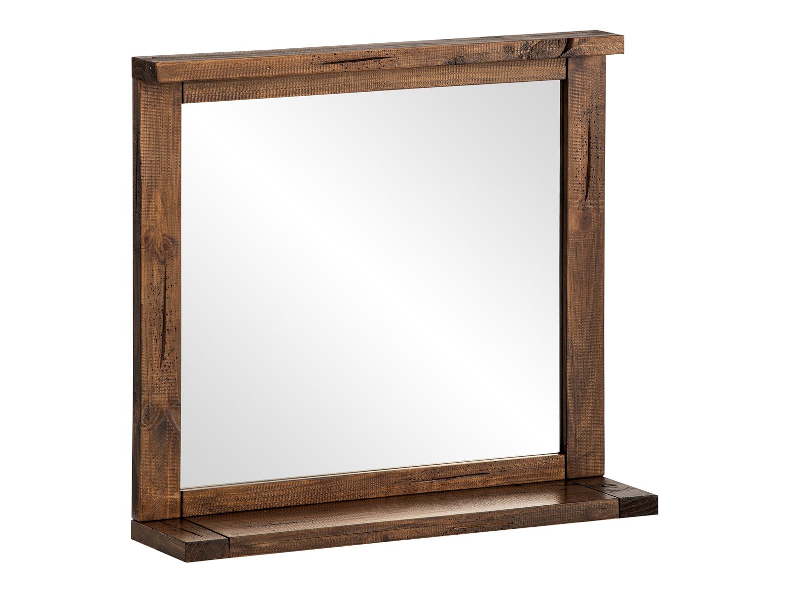massivum Badspiegel Cancun 70x65 Massivholz mit Ablage (1-St)