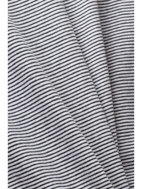 Esprit Collection Poloshirt Gestreiftes Jersey Poloshirt, Baumwolle-Leinen-Mix