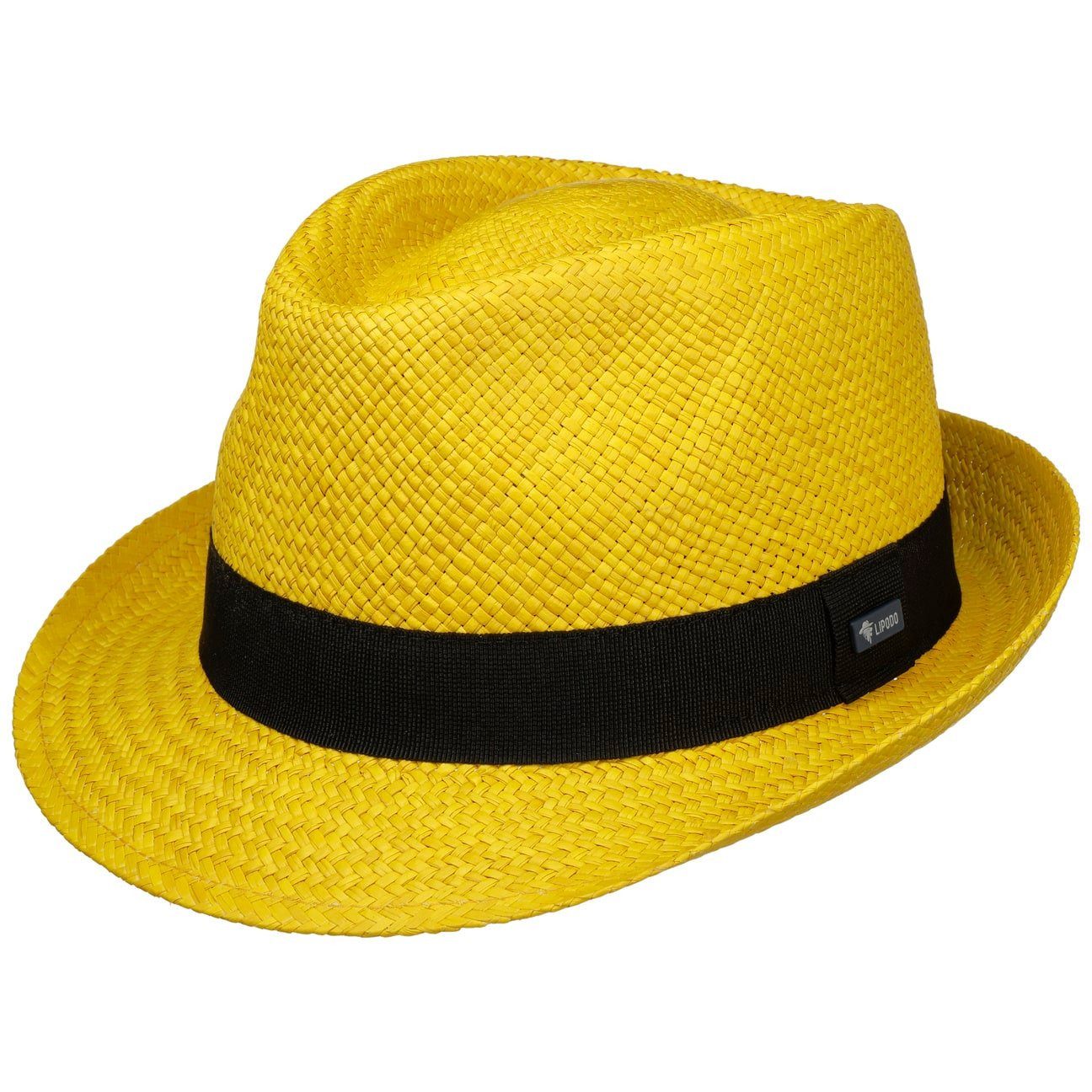 Lipodo Sonnenhut (1-St) Strohtrilby mit Ripsband, Made in Italy