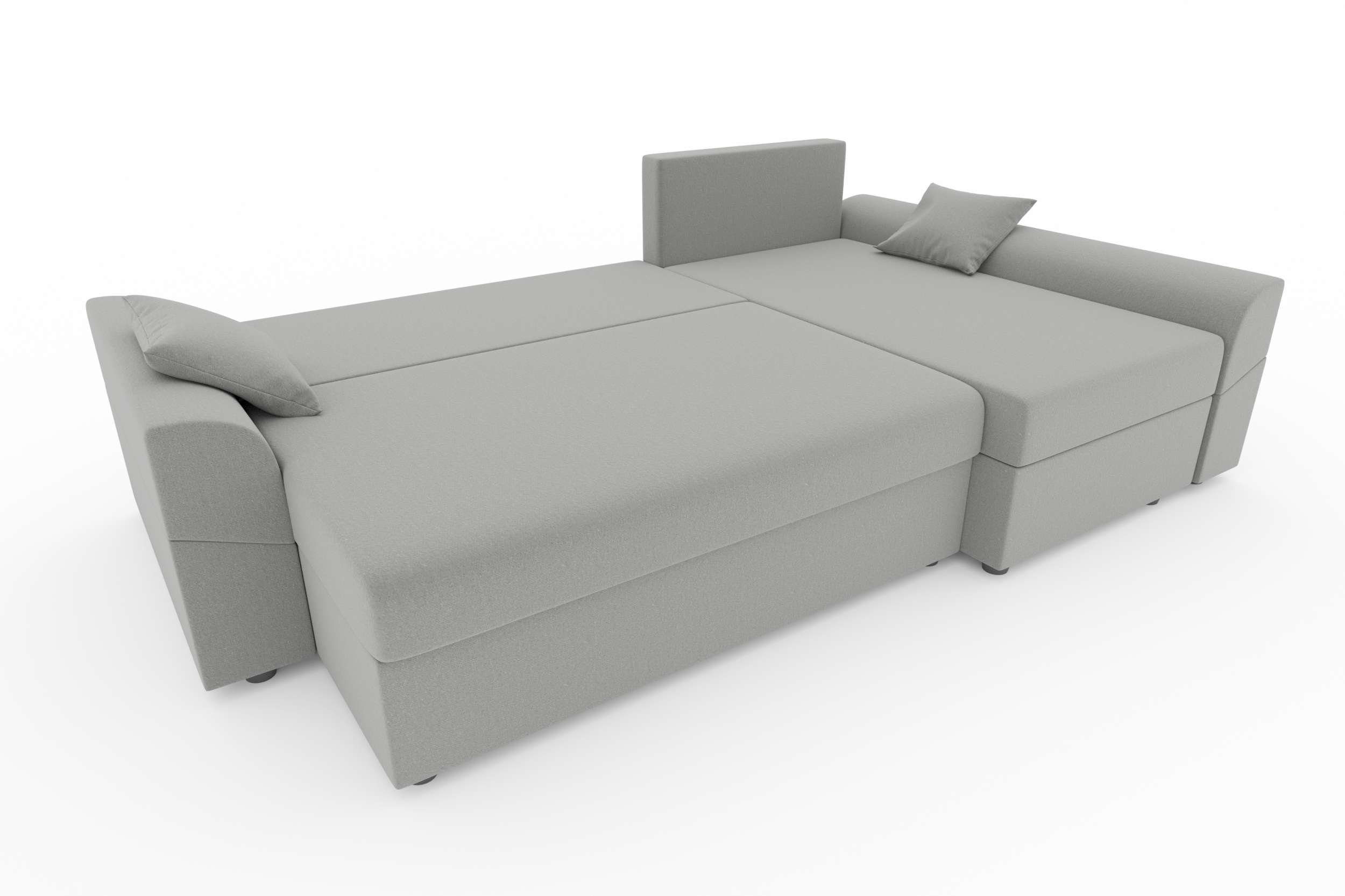 L-Form, Sofa, Stylefy mit Sitzkomfort, Design Aurora, Bettkasten, mit Ecksofa Bettfunktion, Eckcouch, Modern