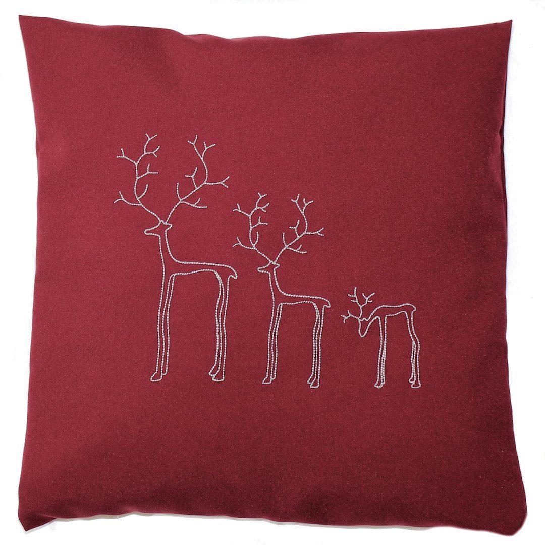 Primawela Kissenbezug Weihnachten Bezug mit Stickerei minimalistisch Christ günstig online kaufen