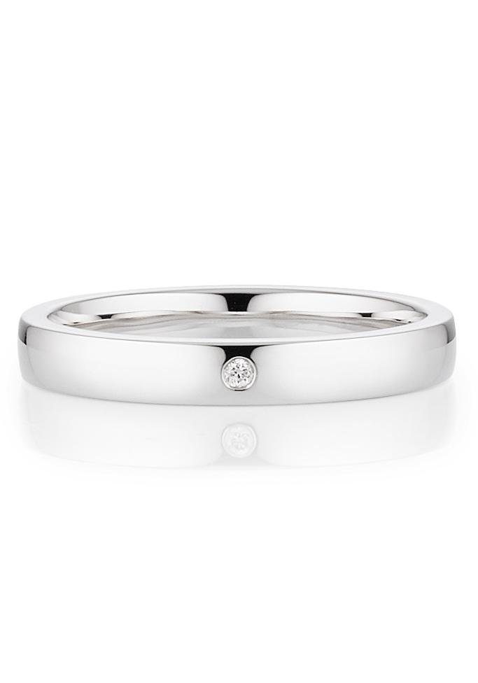 Bruno Banani Trauring Schmuck Geschenk Ehering Hochzeit Damenring Herrenring, wahlweise mit oder ohne Brillant, Made in Germany