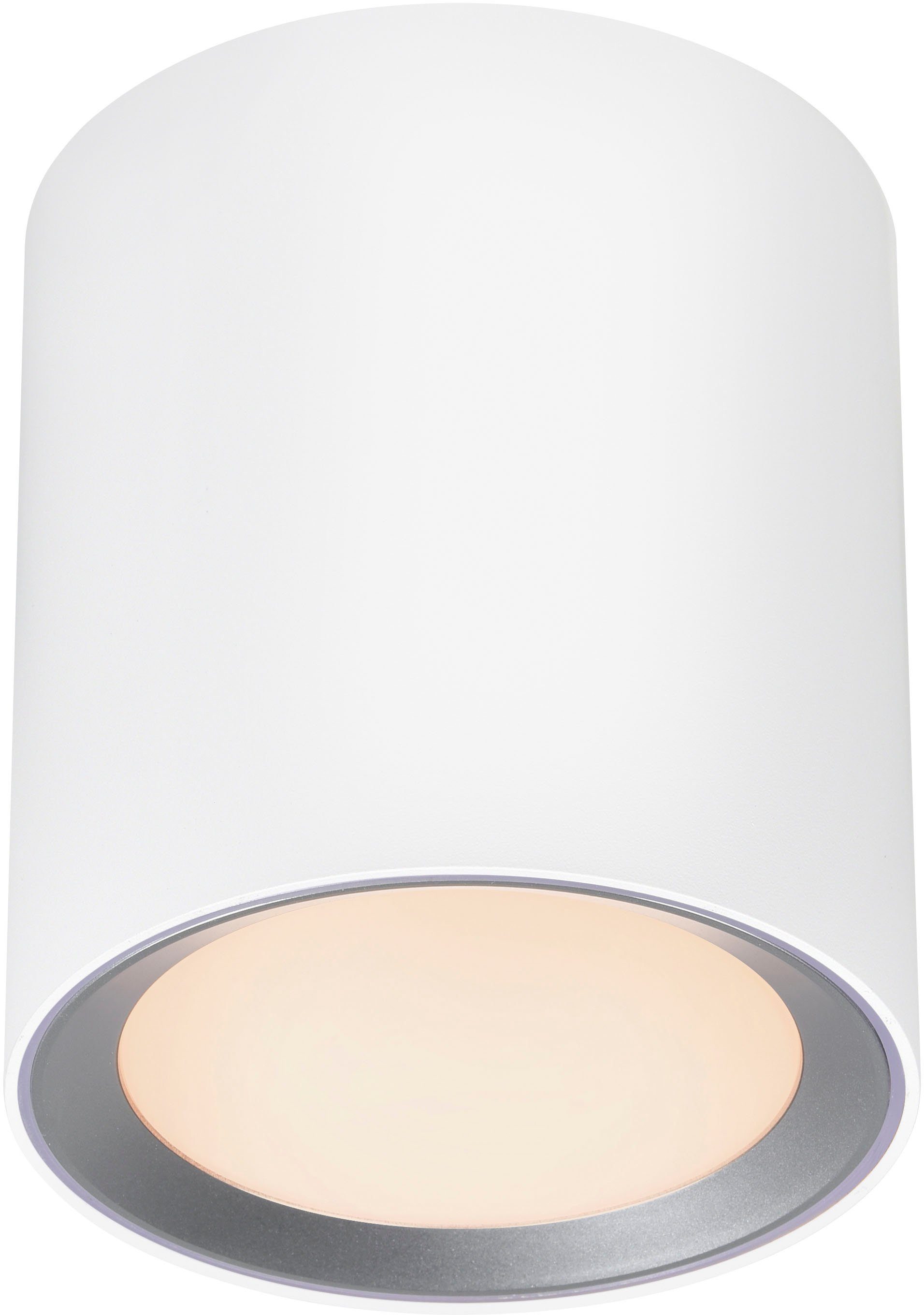 Nordlux LED Deckenleuchte Landon Smart Long, LED fest integriert, warmweiß - kaltweiß, Dimmbar mit Nordlux Smart (Innen- und Außenring), IP44-Schutz