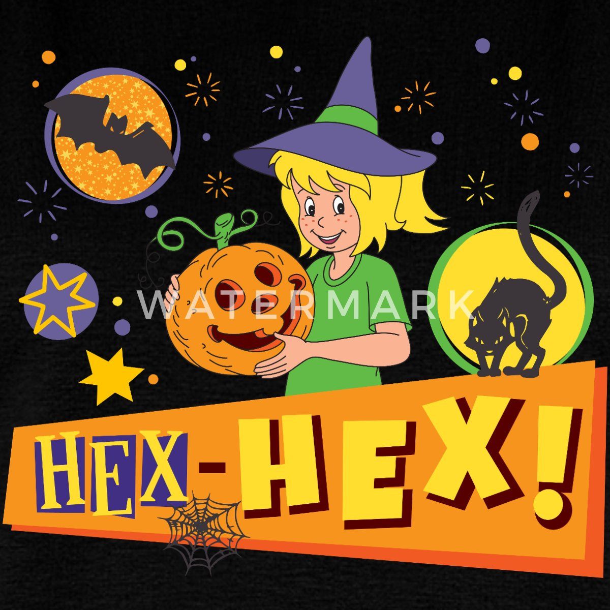 Spreadshirt T-Shirt Bibi Blocksberg Halloween Hex-Hex! Mit Bibi Frauen Premium T-Shirt (1-tlg)