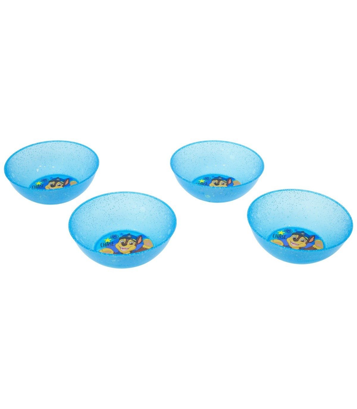 PAW PATROL Kinderschale Set 4 teilig Polypropylen für Zuhause Kindergarten und Ausflug, (Spar-Set, 4-tlg)