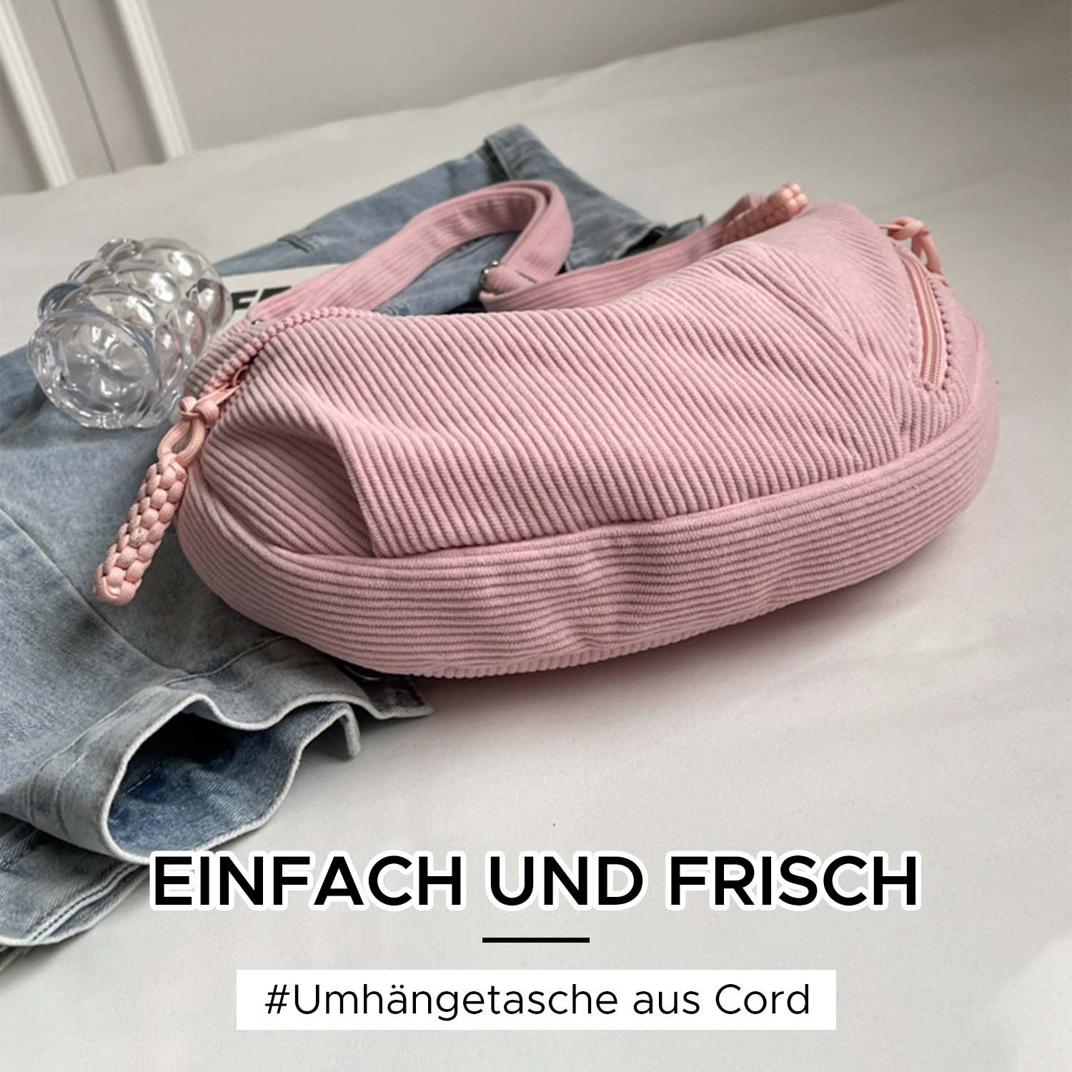 Refttenw Umhängetasche Halbmond Crossbody Bag Cord günstig online kaufen