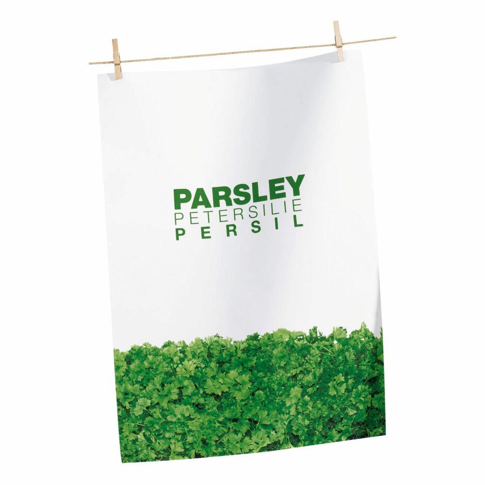 ASA SELECTION Geschirrtuch Petersilie, Weiß / Grün, B 50 cm, 73115065
