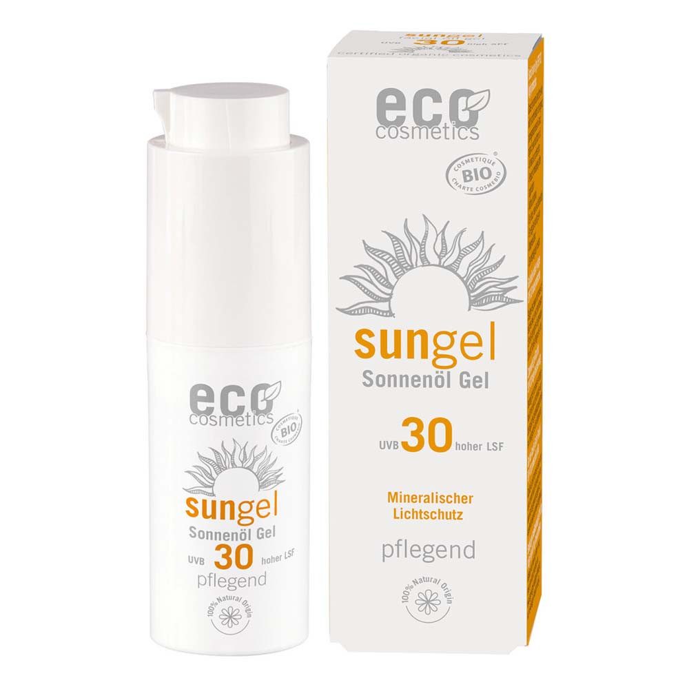 Eco Cosmetics Sonnenschutzgel Transparent - Sonnengel LSF30 30ml