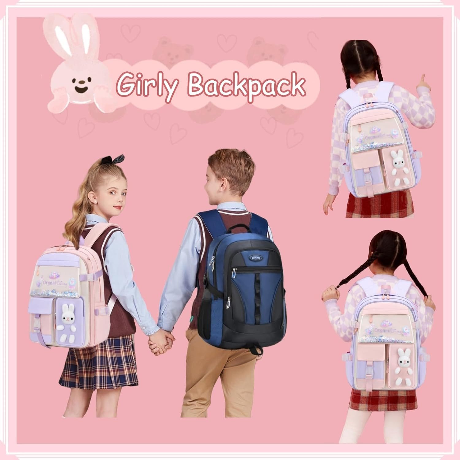 Toomoke Schulrucksack Rucksack Schulrucksack,Rucksack Laptop Tasche,Kinderschultasche (Freizeitrucksack, Cityrucksack damen, Tagesrucksack, Laptoptasche, Schule Jungen Mädchen Teenager Ergonomisch), Backpack Daypack für Schule, Fahrradfahren, Freizeit und Reise