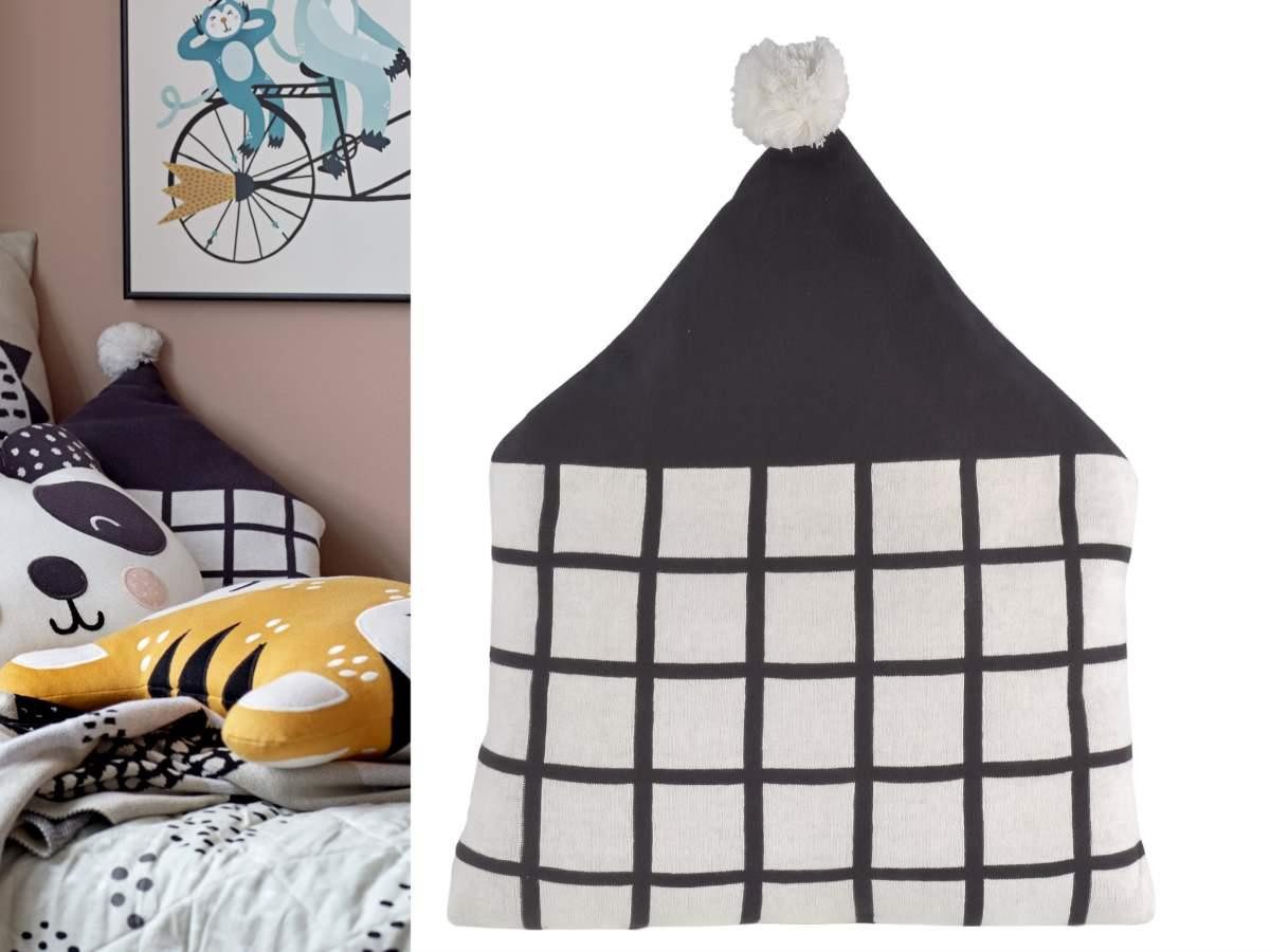 Södahl Zierkissen Magic Forest, (oA, 1 St), Kissen für Kinderzimmer, 42cm, Haus, Bio-Baumwolle GOTS