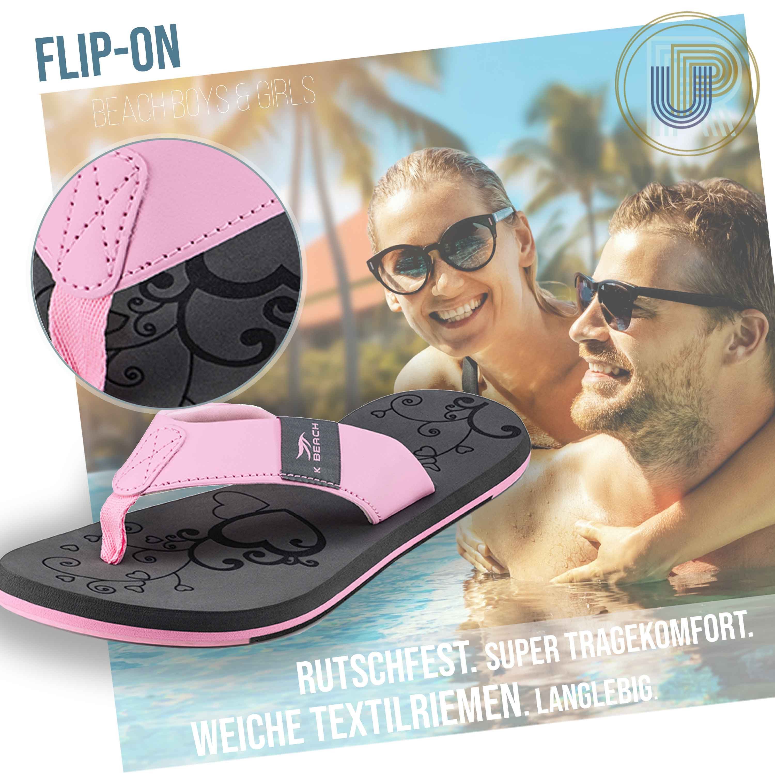 Ultrapower Flip-On Zehentrenner – Leichtes Modell mit Struktur & Halt Zehentrenner (Rutschfeste Laufsohle mit Struktur Gr. 40, Flip Flops Komfort und Stil) Strukturierte Sohle mit Halt – ideal für Dusche & Spa