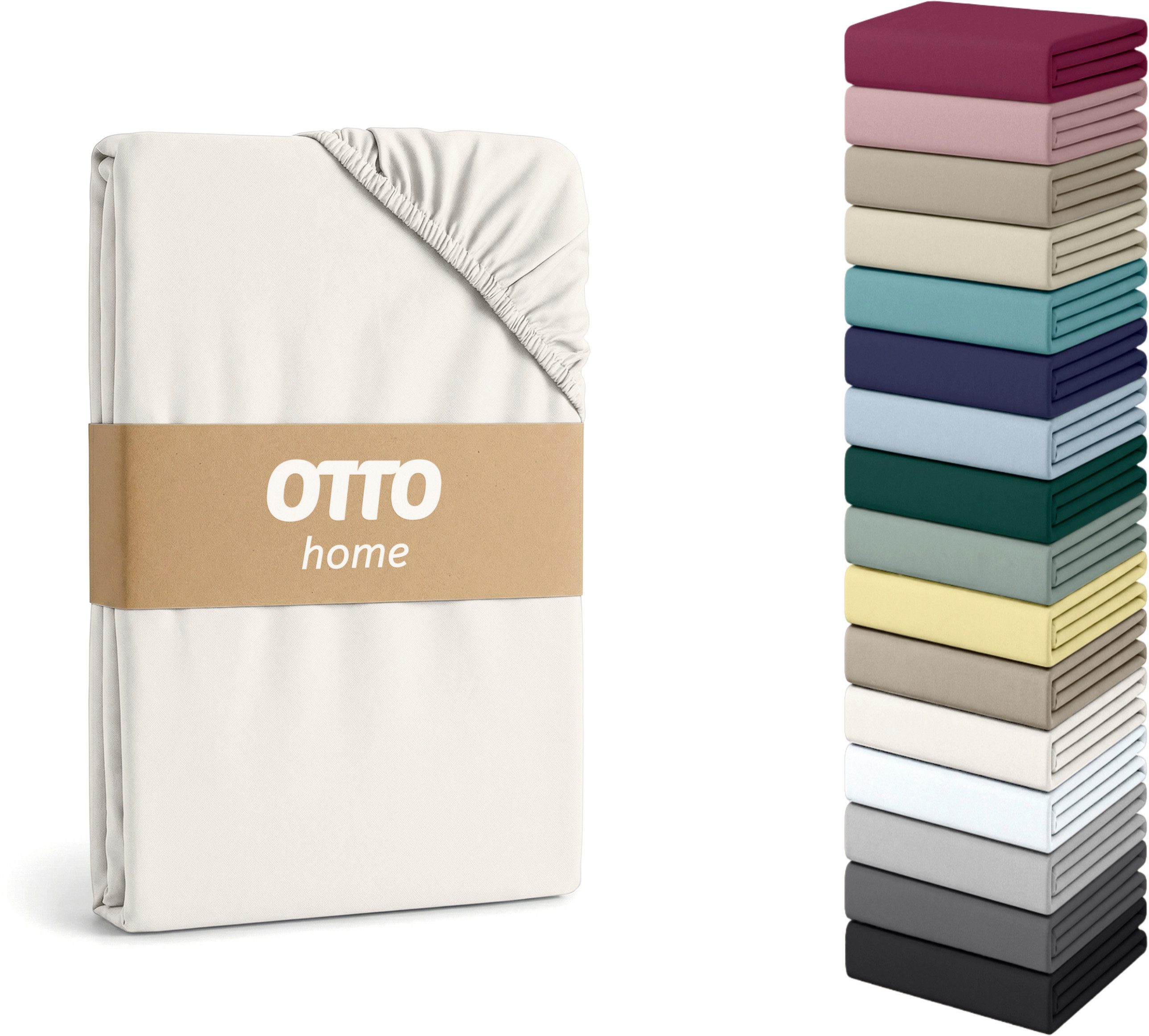 OTTO home Spannbettlaken Physalis Topper COMFORT, Jersey-Elasthan, Gummizug: rundum, (1 Stück), bis 10 cm Höhe, Bettlaken, Laken, in Comfort & Premium Qualität