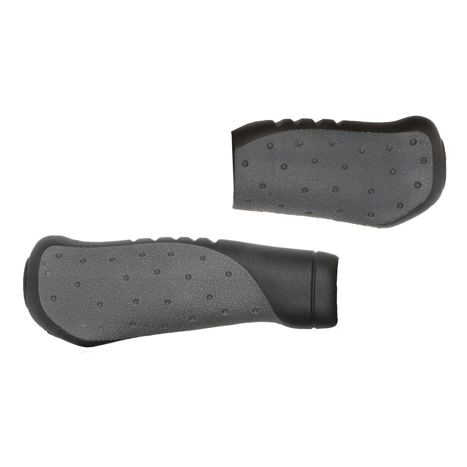Fahrradlenkergriff ergonomische Form, Länge 135mm+92mm, Schwarz/Grau