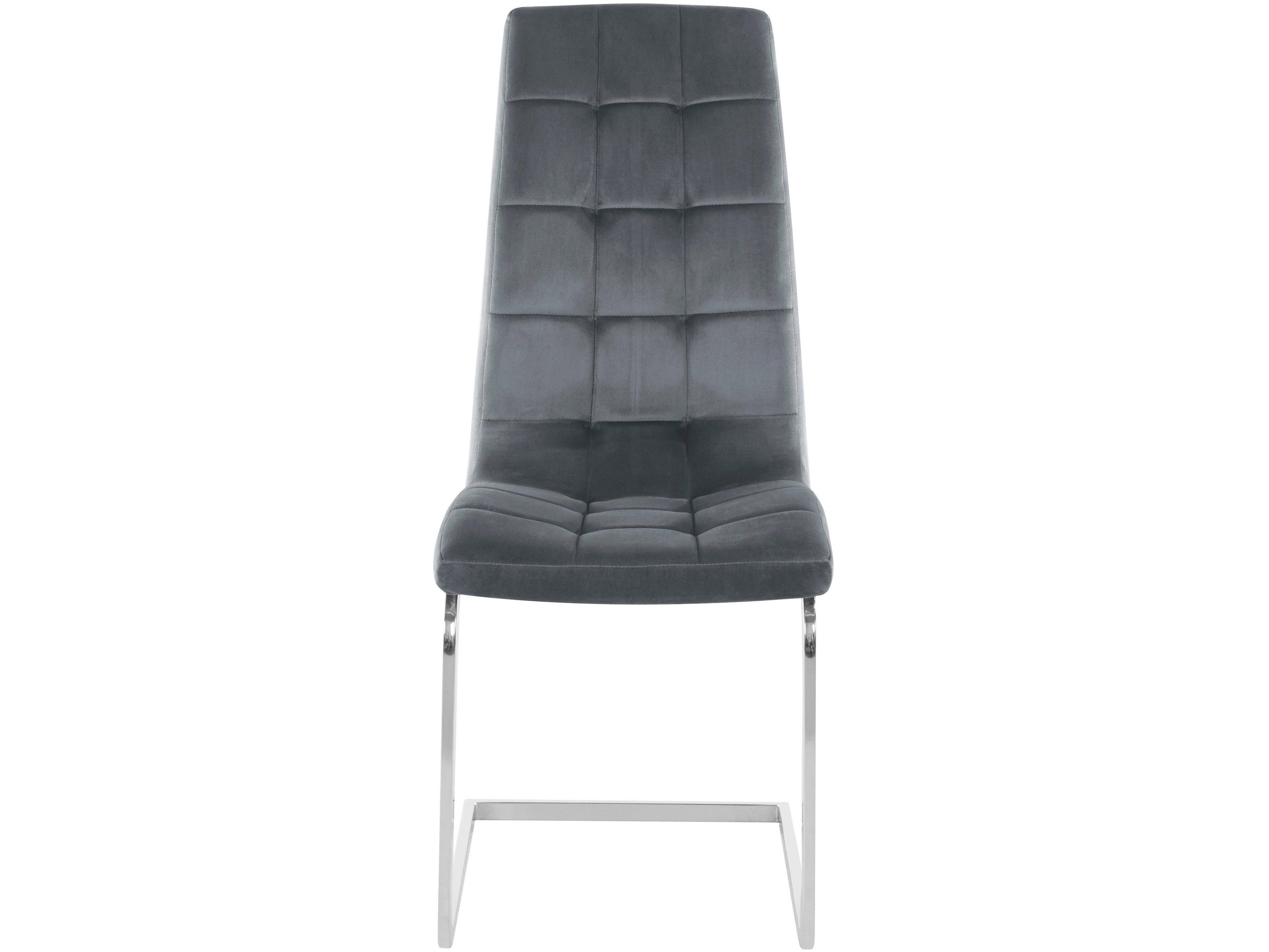 loft24 Freischwinger Bruno (2er-Set, 2 St), Esszimmerstuhl modern, Stuhlset, Küchenstuhl, Samtoptik