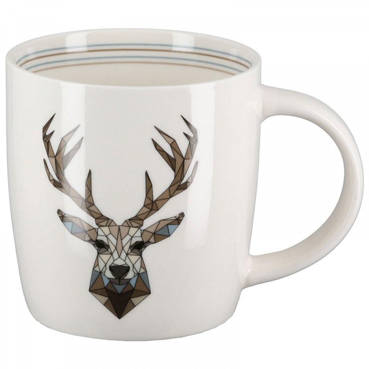 GILDE Tasse Henkelbecher Hirsch Othello