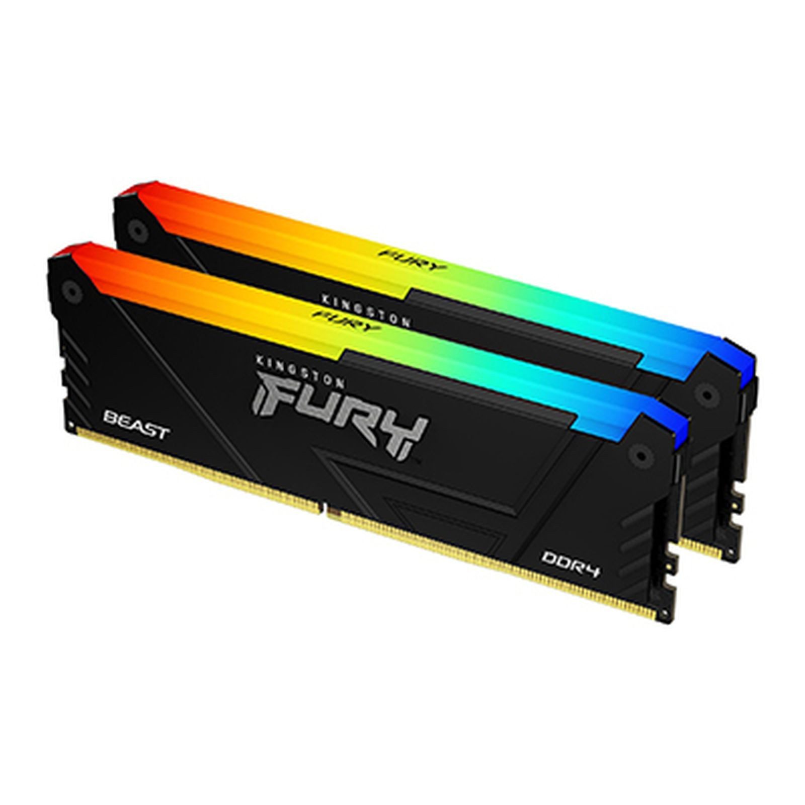 Kingston FURY Beast RGB - DDR4 - Kit - 32 GB: 2 x 32 GB - DIMM 288-PIN - 3600 M PC-Arbeitsspeicher