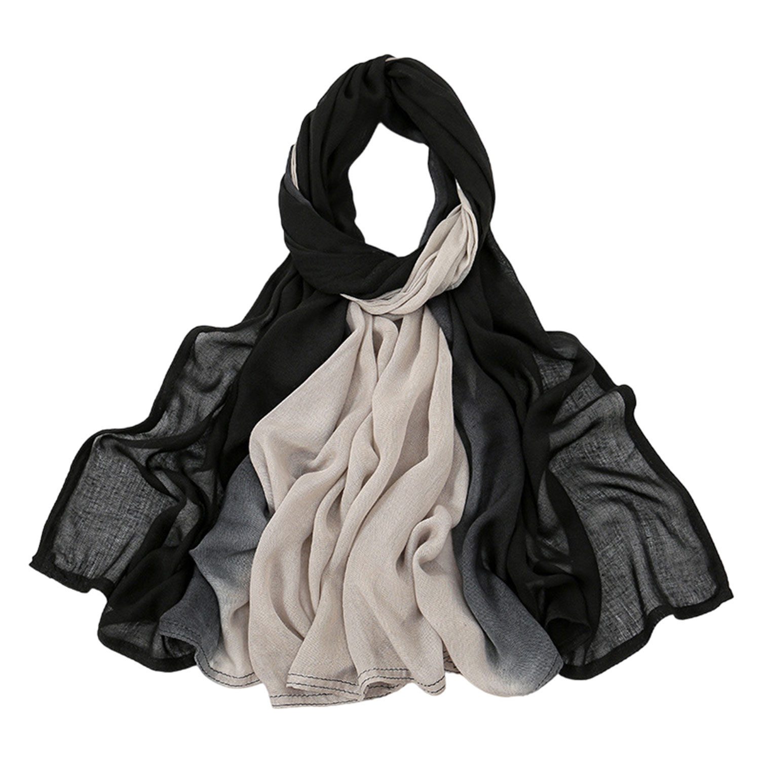 Refttenw Kopftuch Modisches Gradienten-Kopftuch, atmungsaktiv,180*85cm günstig online kaufen