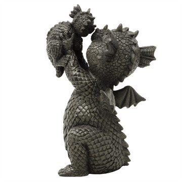 MystiCalls Gartenfigur Gartendrache - Modell Baby klein - Dekofigur, (Einzelartikel, 1 St), Für Drinnen und Draußen, wetterfest, nicht frostfest