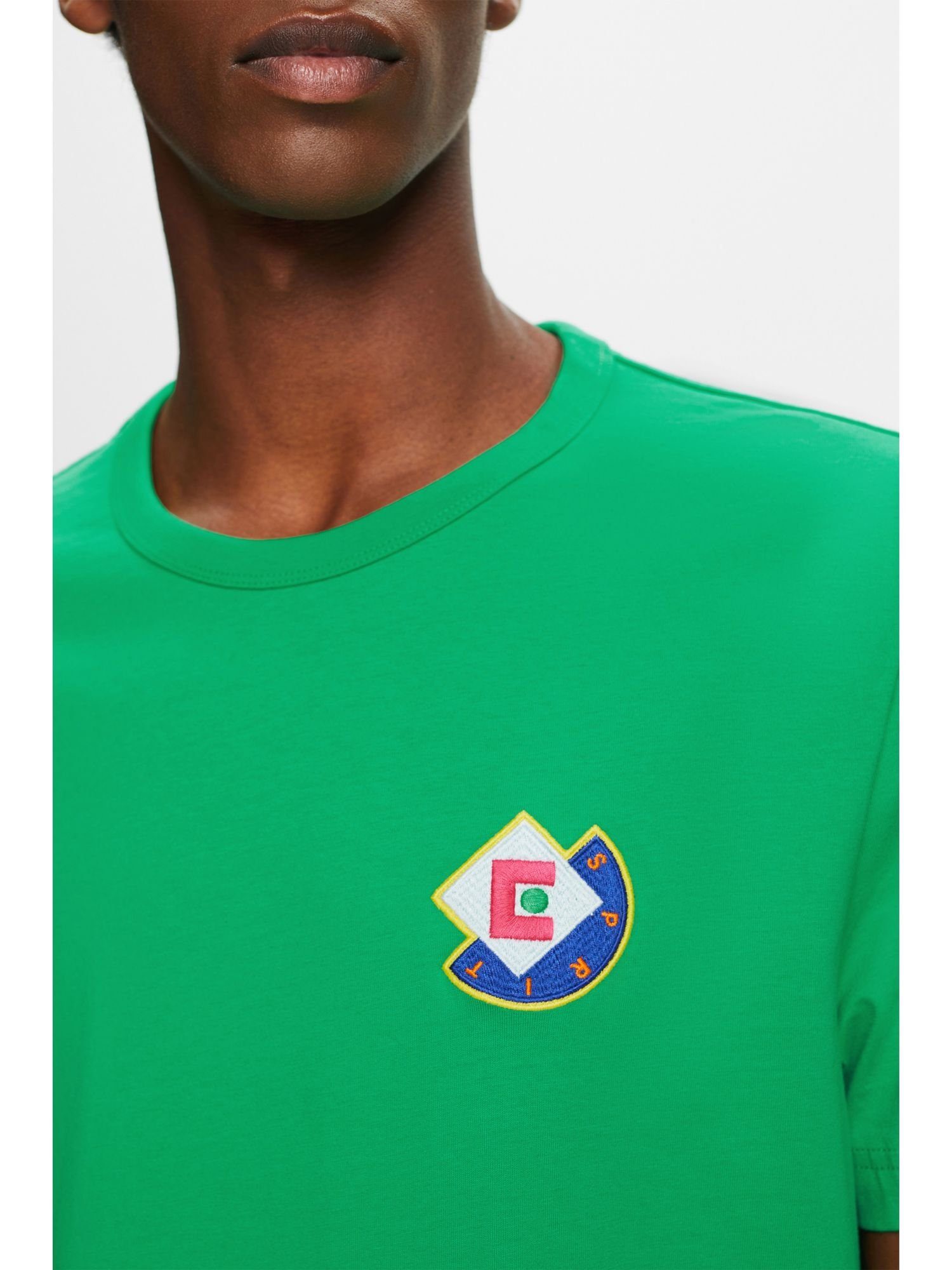 grafischem (1-tlg) GREEN Logo Esprit T-Shirt mit T-Shirt