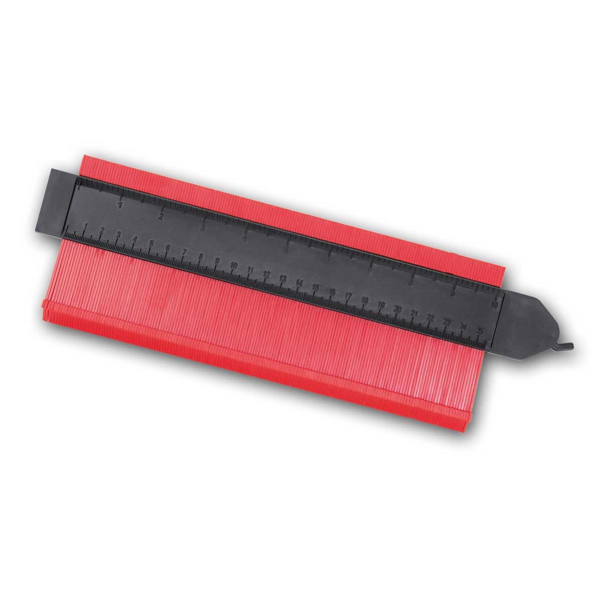 Blanko Konturenlehre Konturenlehre 25 cm mit Verriegelung, Profillehre