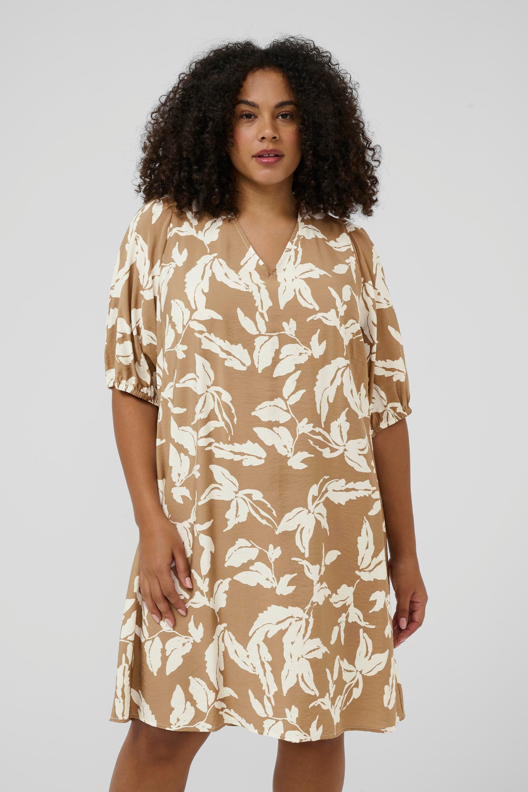 KAFFE Curve Blusenkleid Kleid KCmarla Große Größen
