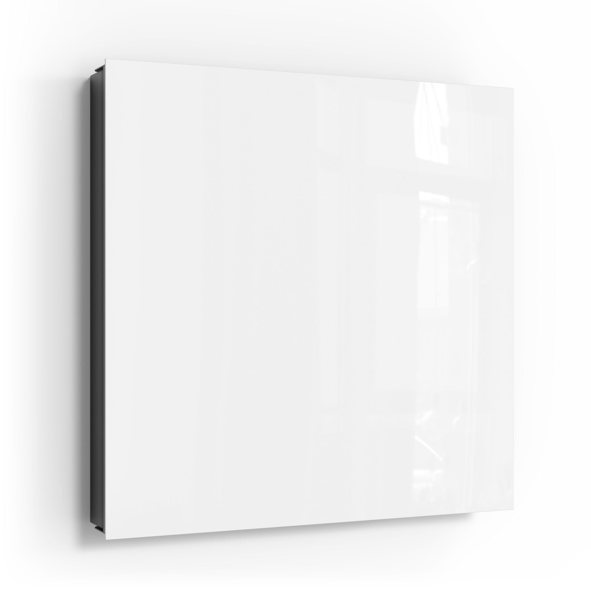 DEQORI Schlüsselkasten 'Unifarben - Weiß', Glas Schlüsselbox modern  magnetisch beschreibbar