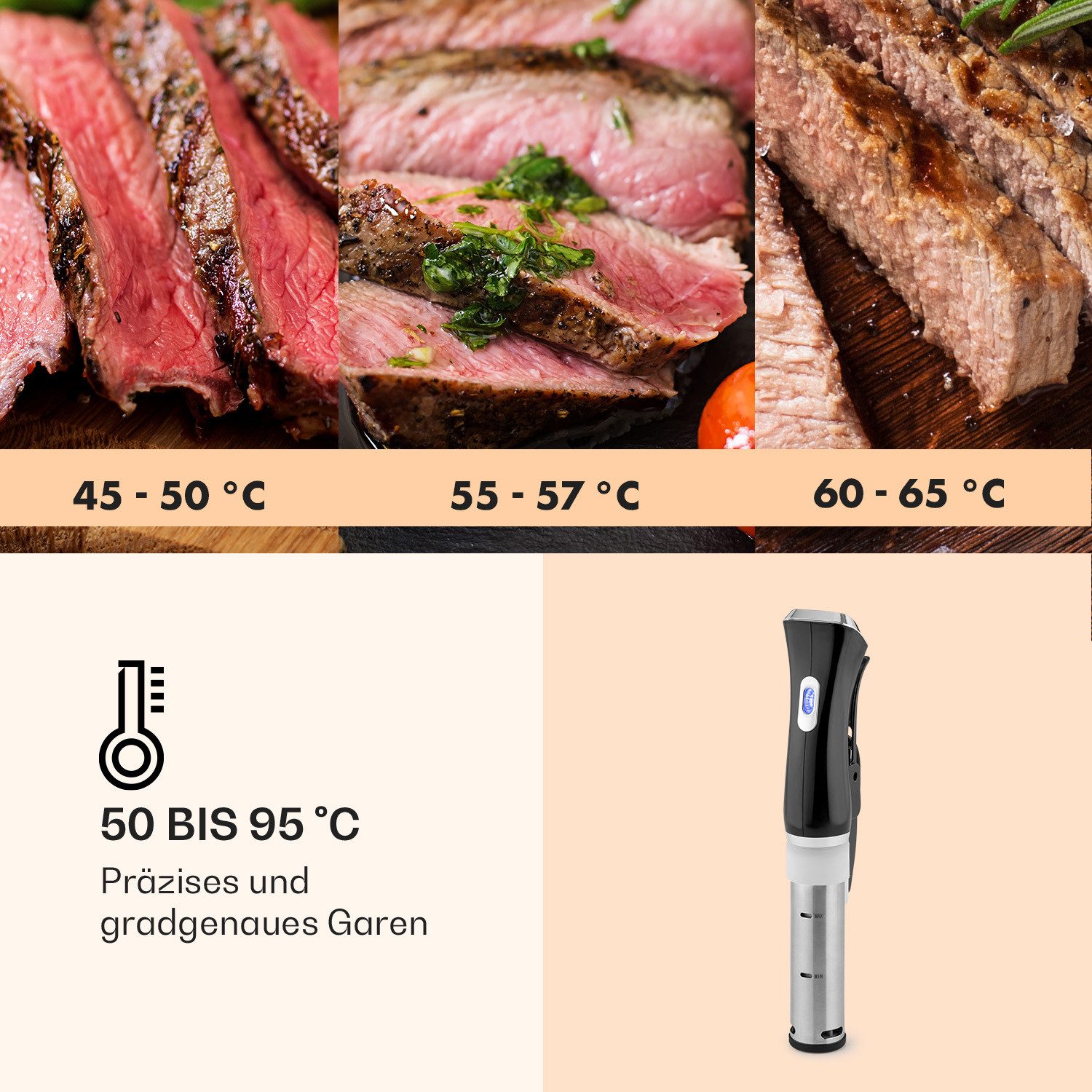 Klarstein Dampfgarer Quickstick, 1300 W