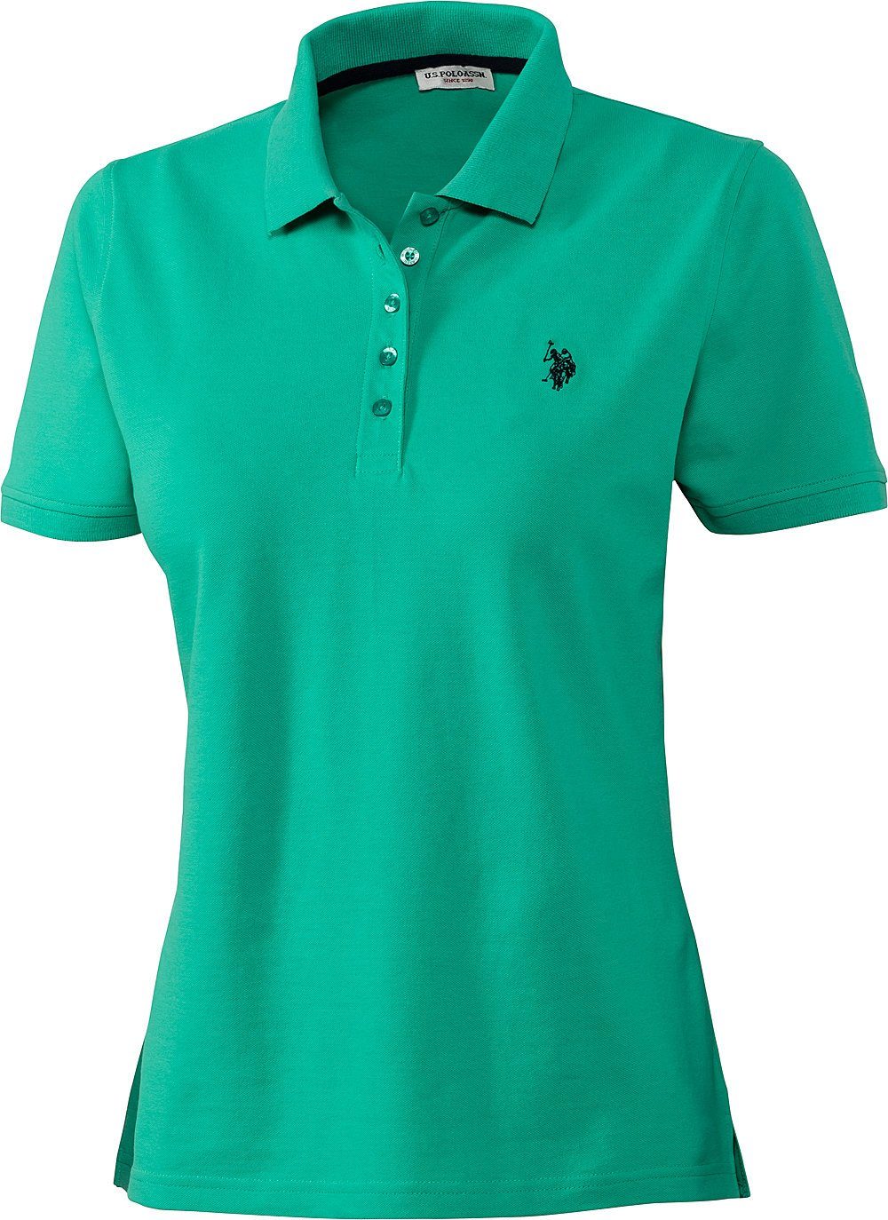 U.S. Polo Assn. Poloshirt Stretch-Piqué mit taillierte Passform günstig online kaufen