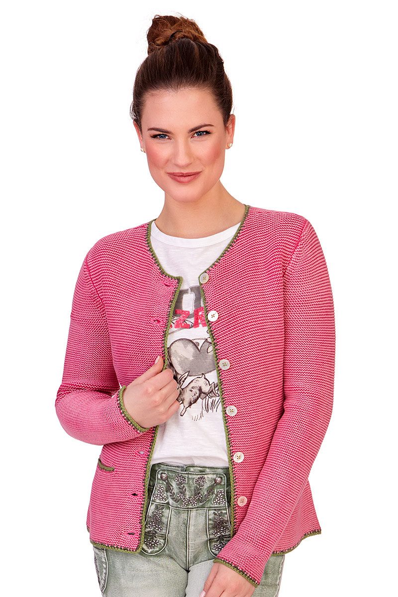 Lieblingsstück Trachtenstrickjacke Trachten Strickjacke - ZARA - fuchsia