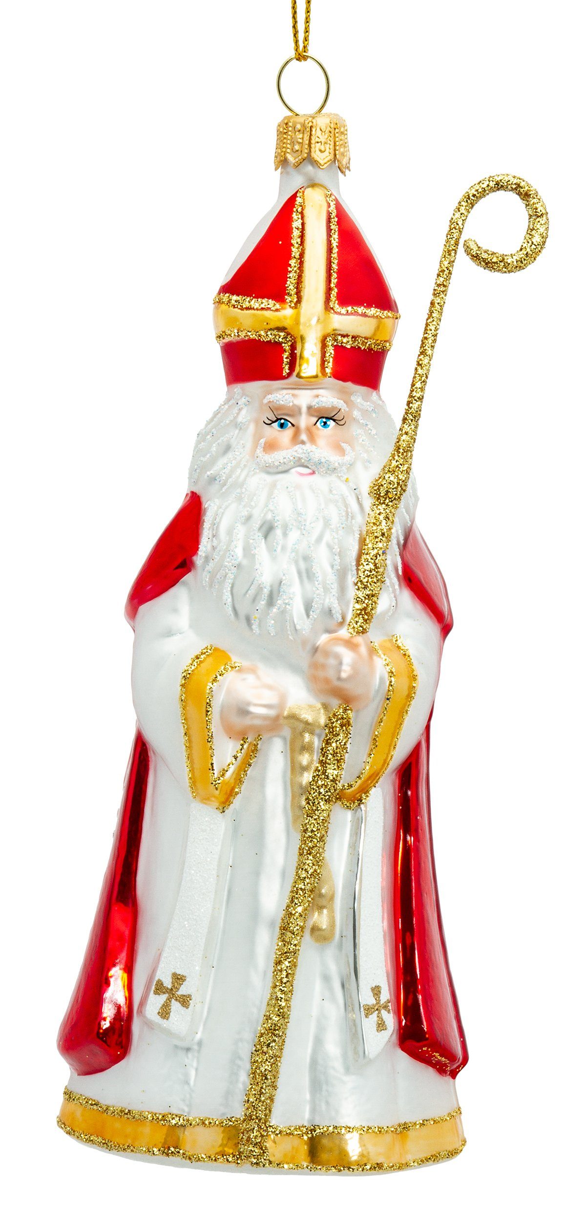 SIKORA Christbaumschmuck Bischoff Besondere Weihnachtskugel Glas Figur Anhä günstig online kaufen