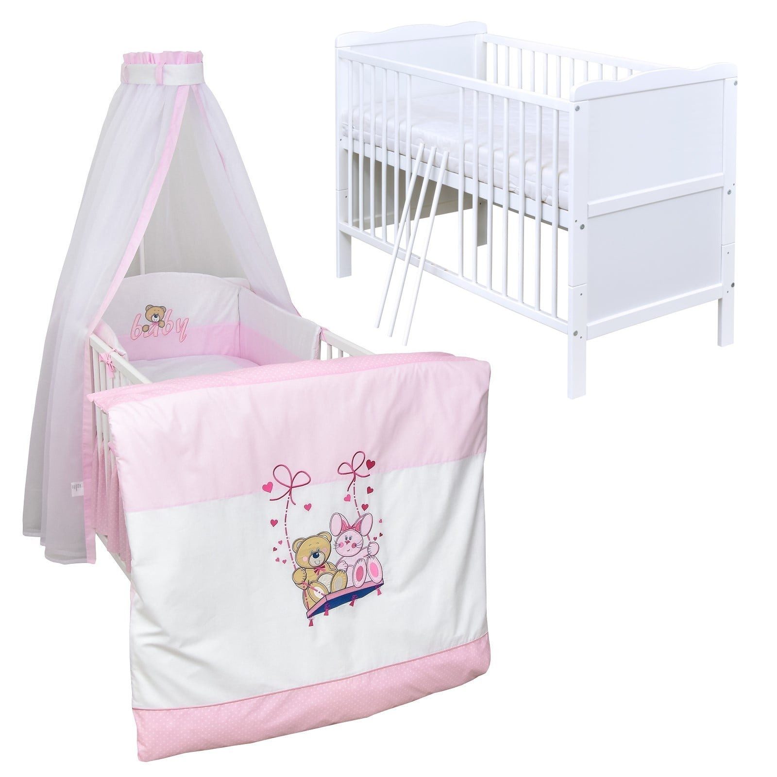 Komplettbett Babybett Jack Komplettset
