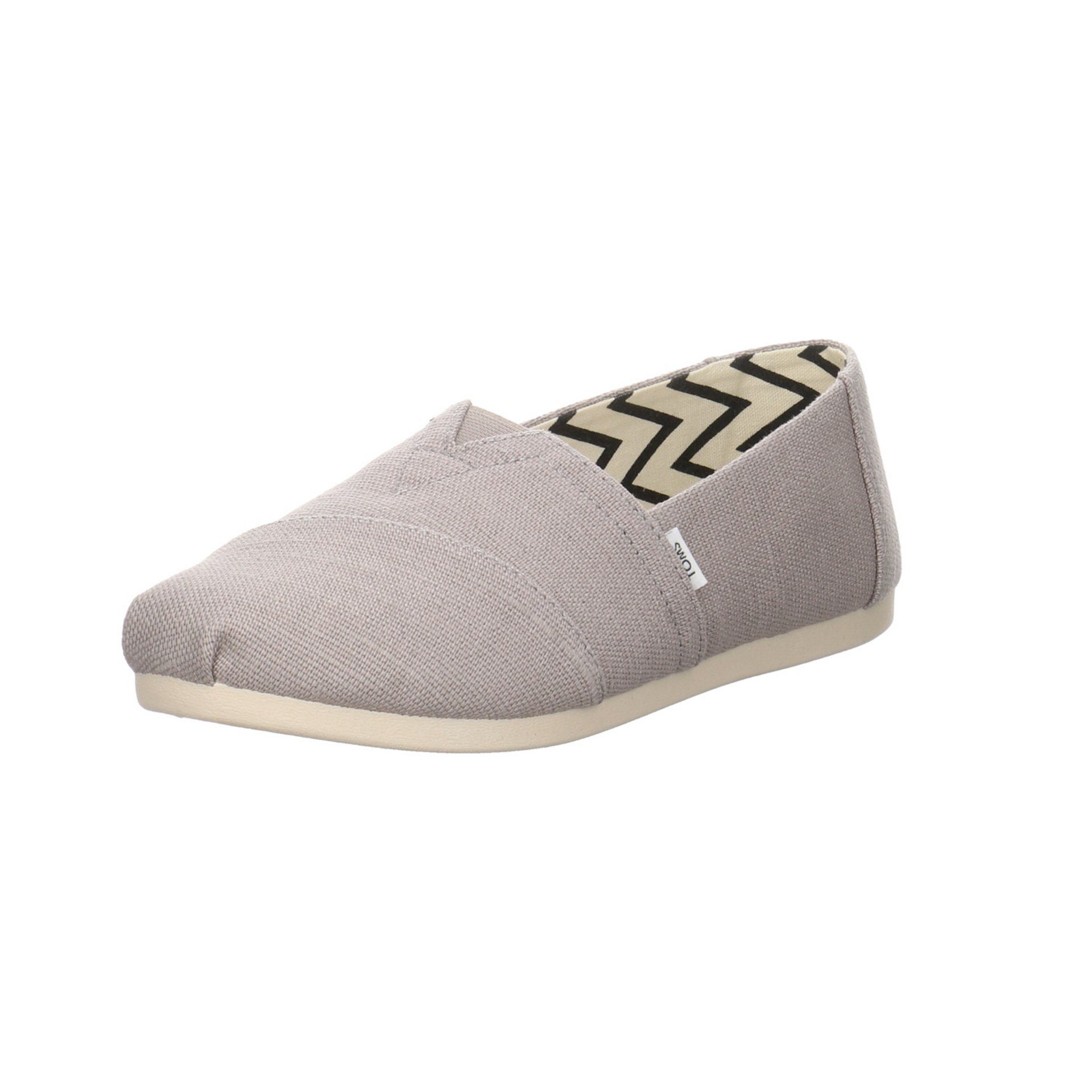 TOMS Damen Slipper Schuhe Alpargata Slipper Slipper Textil grey