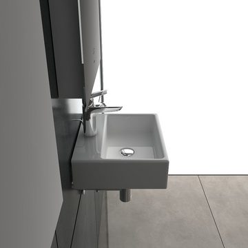Alpenberger Waschbecken »Alpenberger Handwaschbecken aus robuster Keramik Gäste WC« (1-tlg., 1-St., Waschtisch), Breite 33 cm