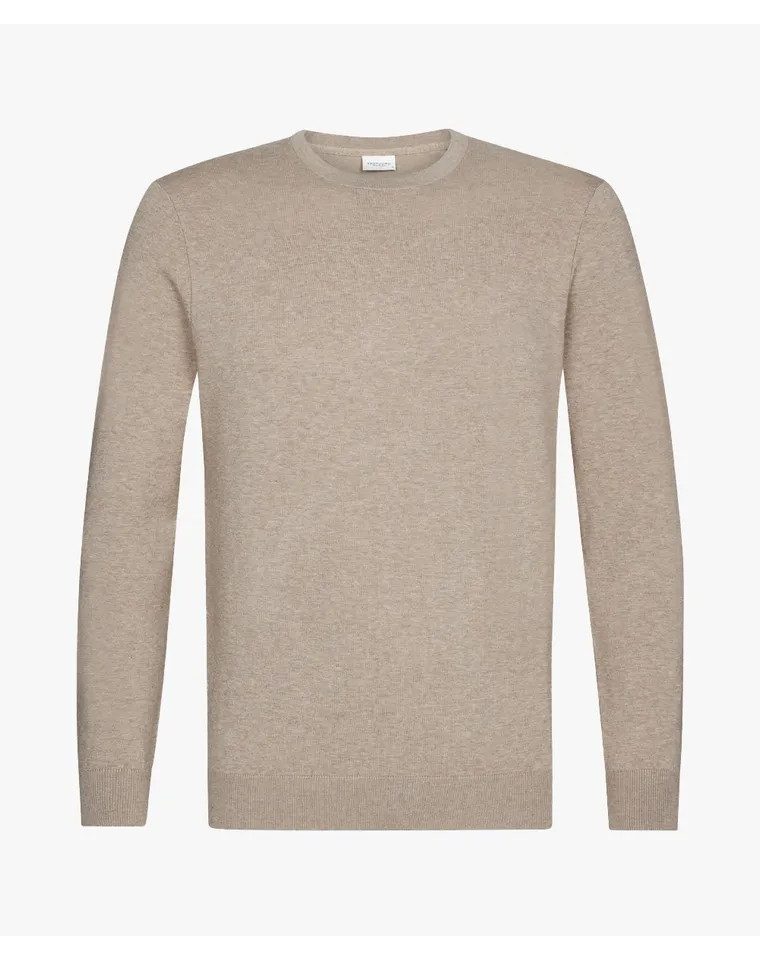 Profuomo Troyer PULLOVER CREW NECK BEIGE