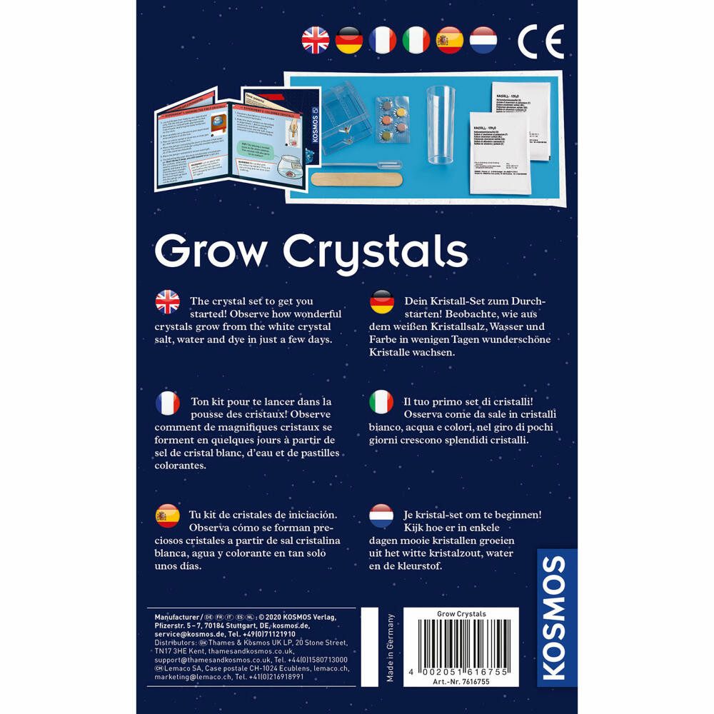 Kosmos Experimentierkasten Kristall-Zucht Grow Crystals