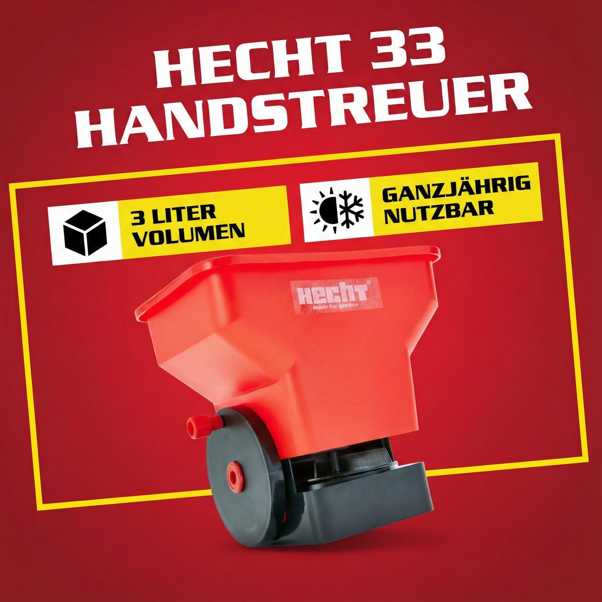 Hecht Handstreuer 33 Salzstreuer Düngerstreuer Saatugtstreuer Sommer Winter günstig online kaufen