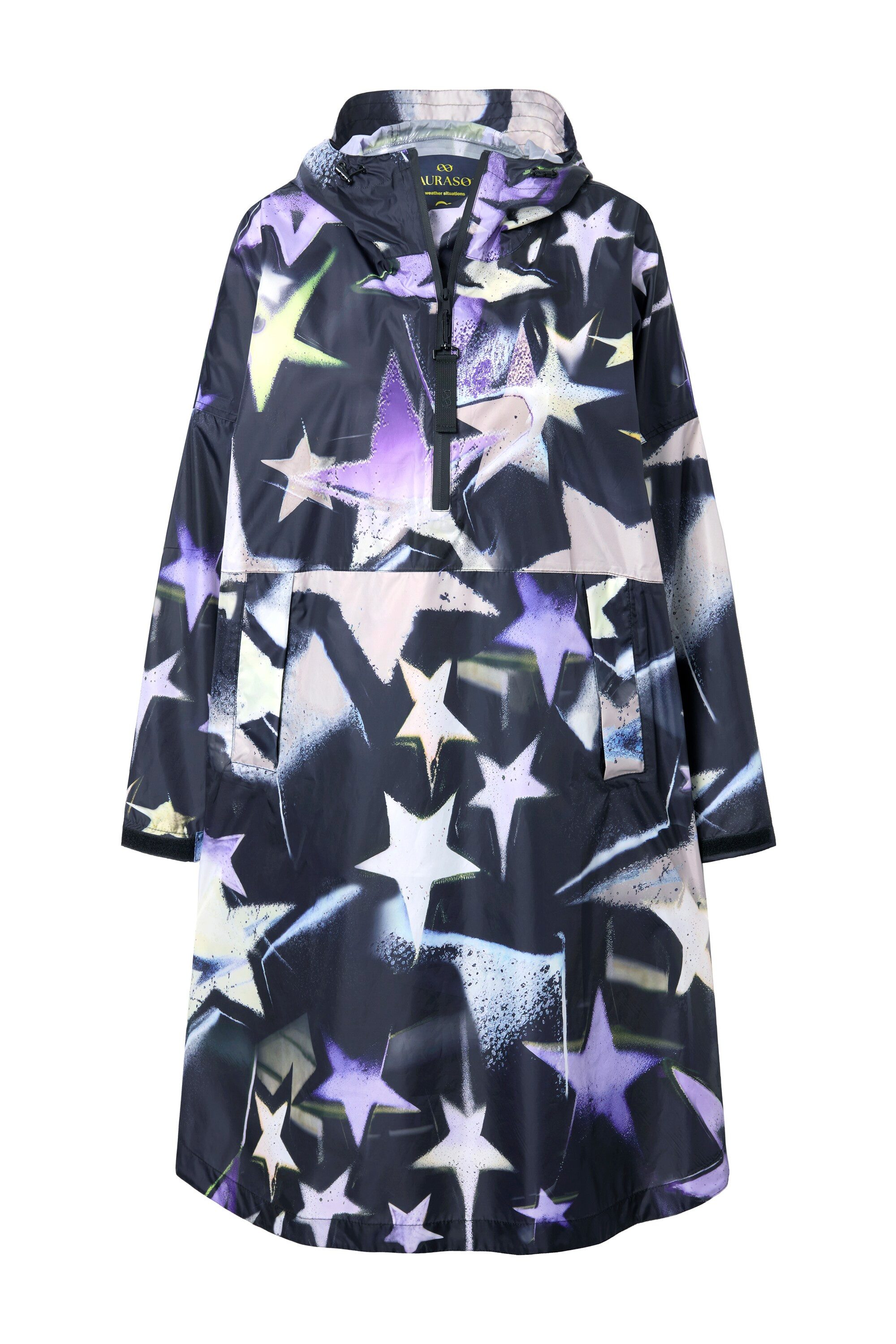 Laurasøn Funktionsjacke Funktions-Regencape Unisex Print Kapuze günstig online kaufen
