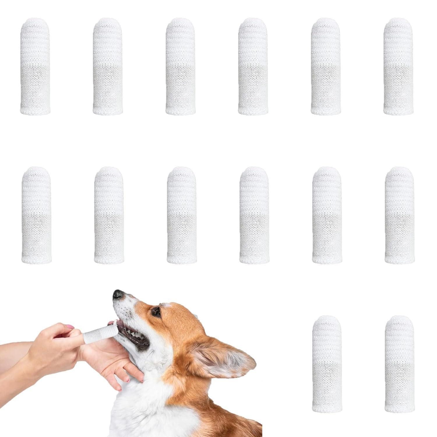 LuxusKollektion Tier-Fingerzahnbürste 100er Hundezahnbürste Fingerling wiederverwendbar