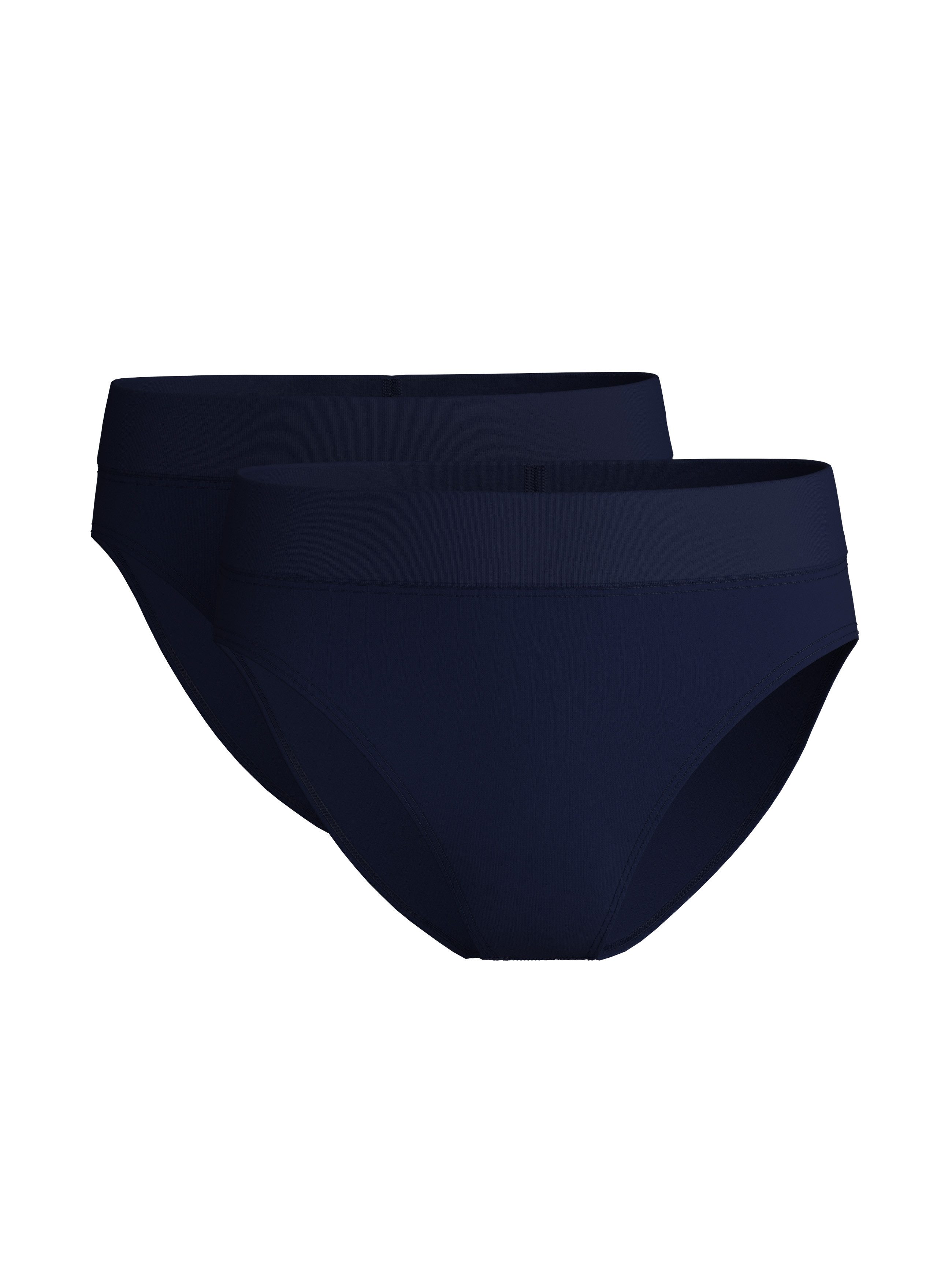 CALIDA High-Waist-Slip Elastic Duopack (2er Pack) breiter Softbund, elastisch, atmungsaktiv, weich