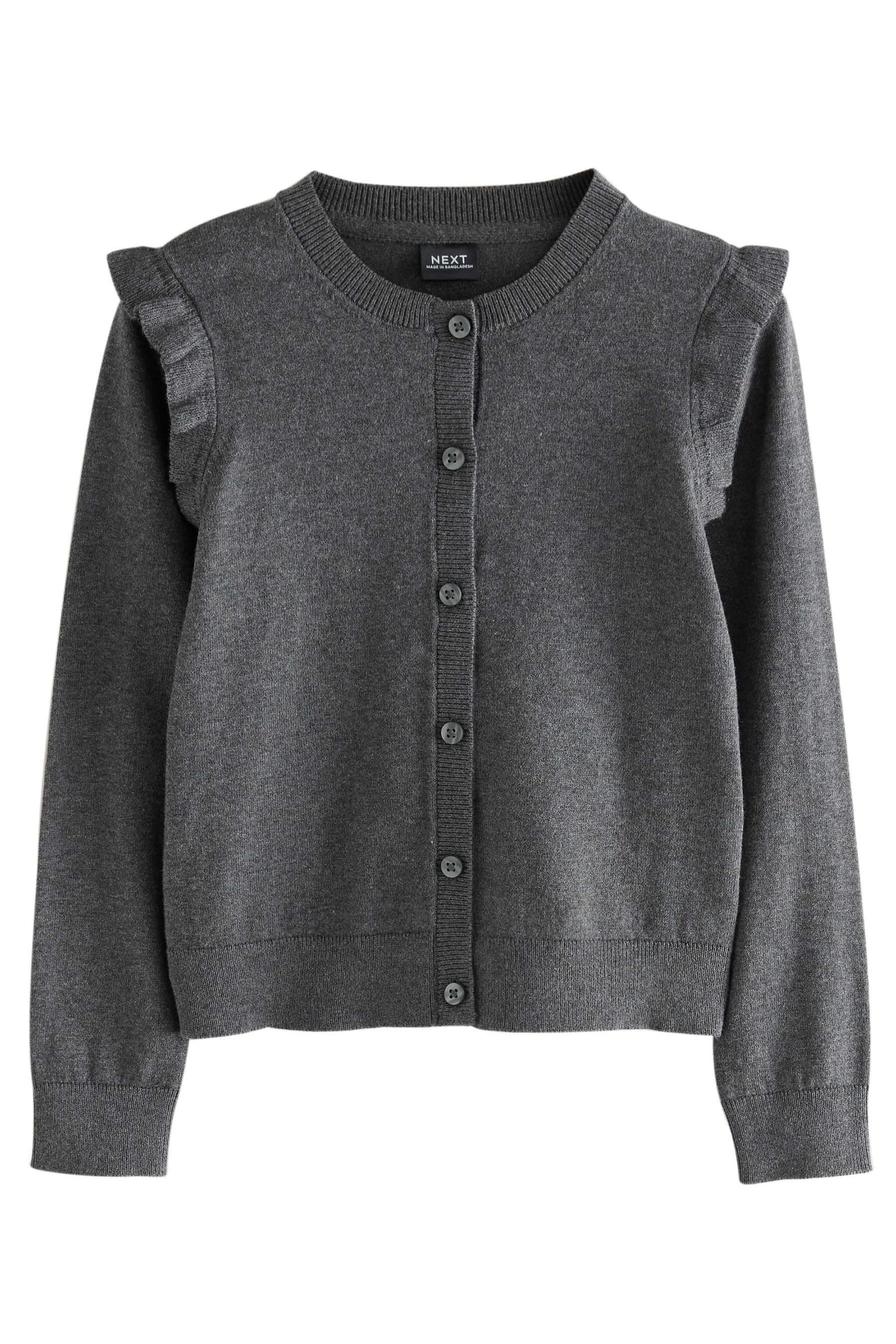 Next Strickjacke Schul-Strickjacke mit gerüschten Schultern günstig online kaufen