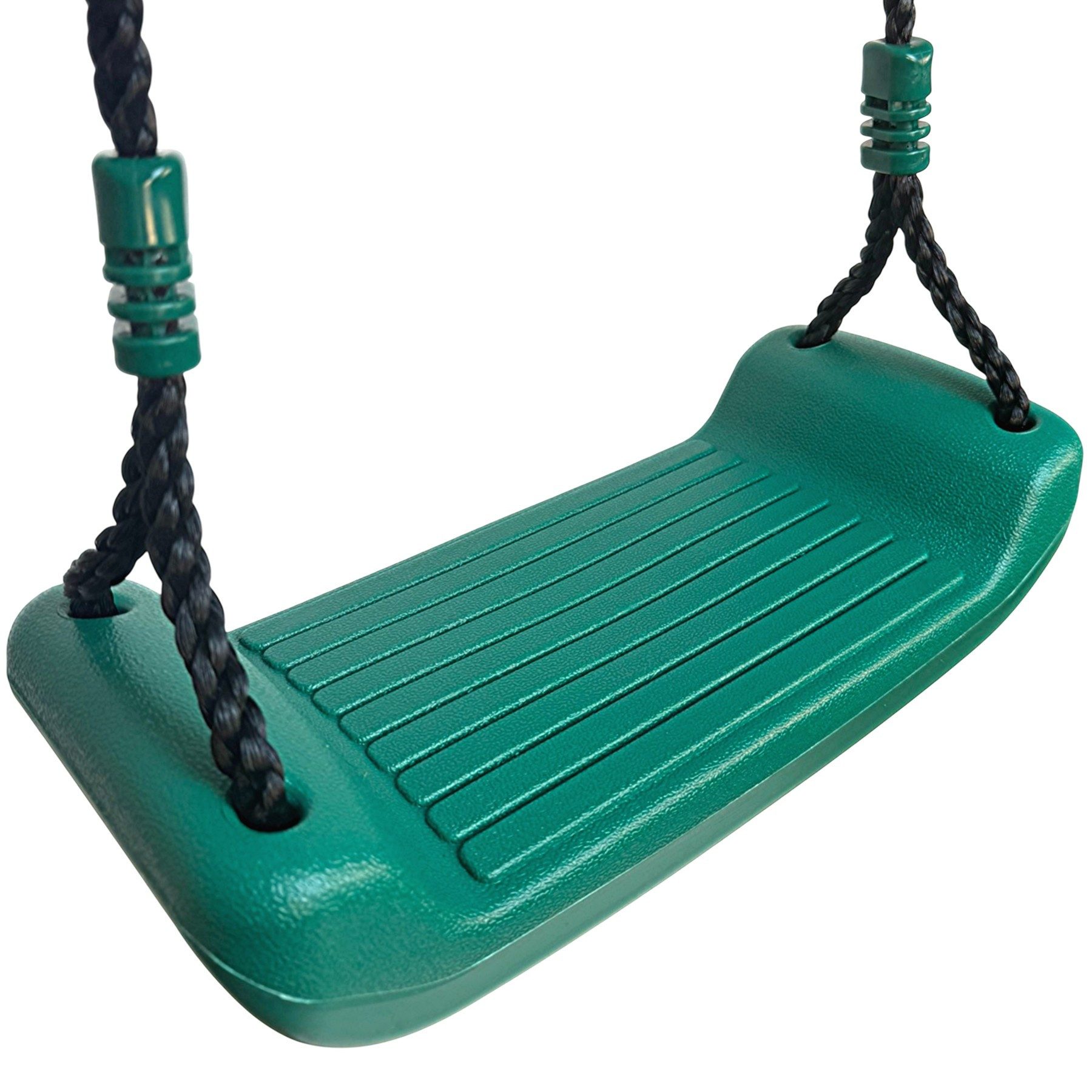 Loggyland Schaukelsitz Kunststoff Schaukelsitz dunkelgrün 38x15x8,5 cm – robust & wetterfest, UV-beständig, Belastbar bis 70 kg