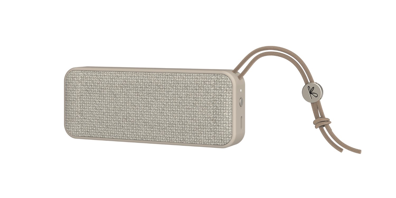 KREAFUNK Kreafunk aGROOVE mini Bluetooth Lautsprecher Lautsprecher (Kreafunk aGROOVE mini Bluetooth Lautsprecher) ivory sand