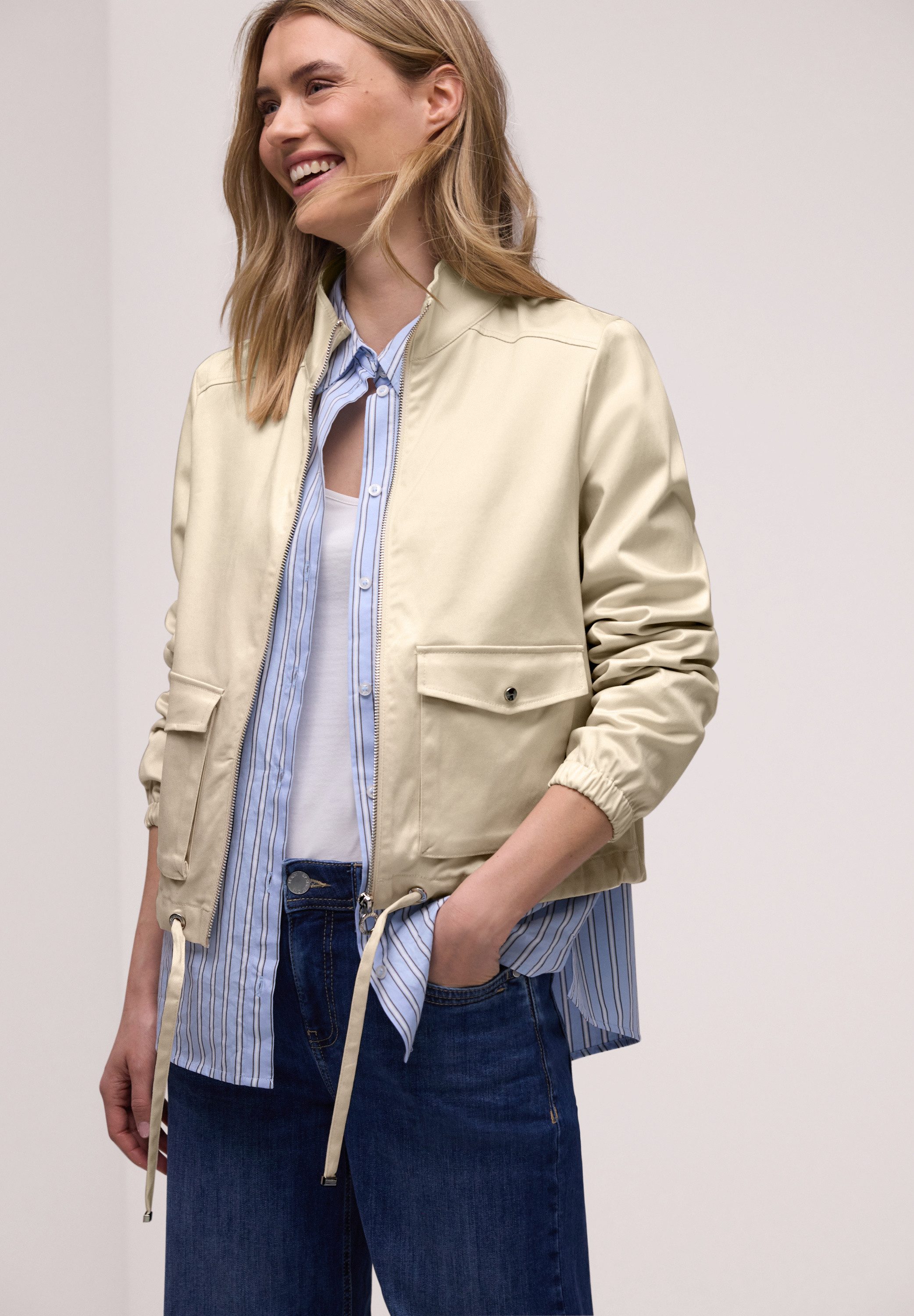 STREET ONE Softshelljacke mit Stehkragen