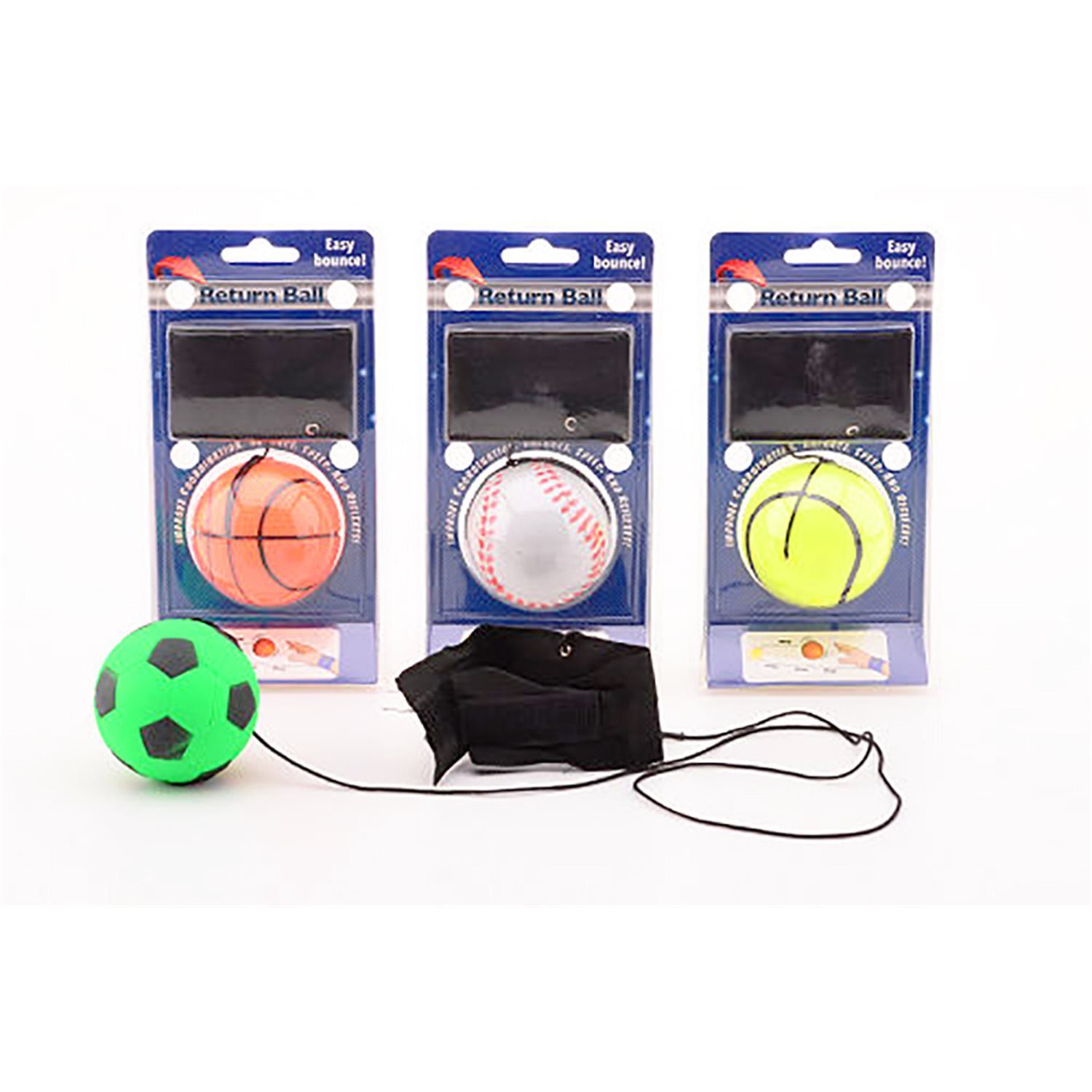 JOHNTOY Spiel 29595 Wurf- und Fangball mit Pulsband