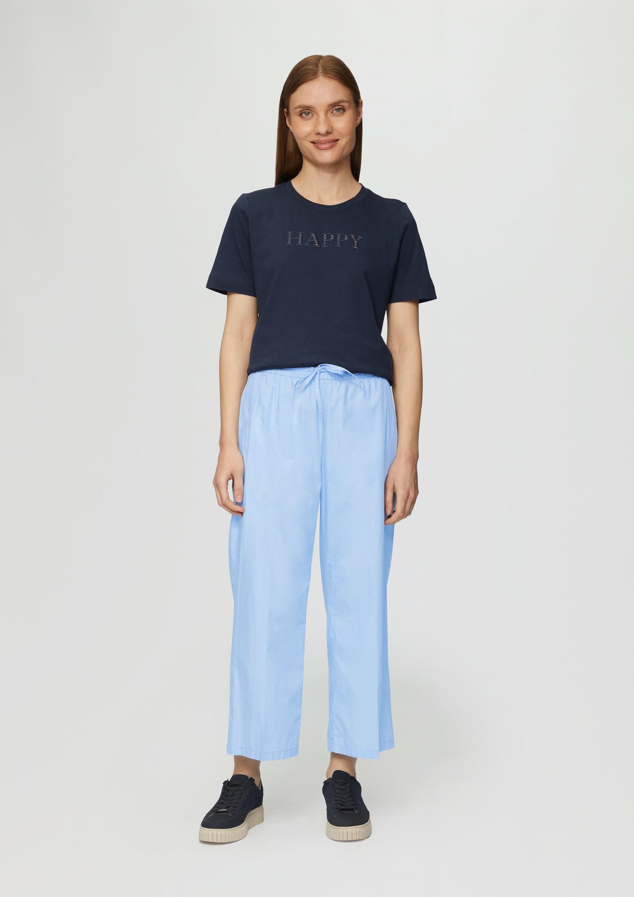 s.Oliver Culotte Hose Culotte aus Baumwolle mit Elastikbund und Tunnelzug