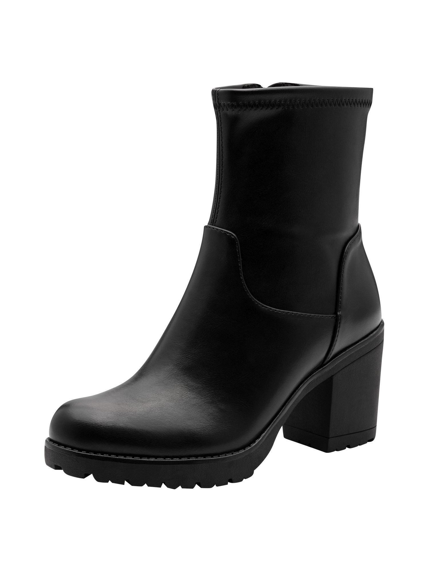 MARCO TOZZI Vegan, MT FEEL ME mit Blockabsatz Blockabsatz Stiefelette Vegan