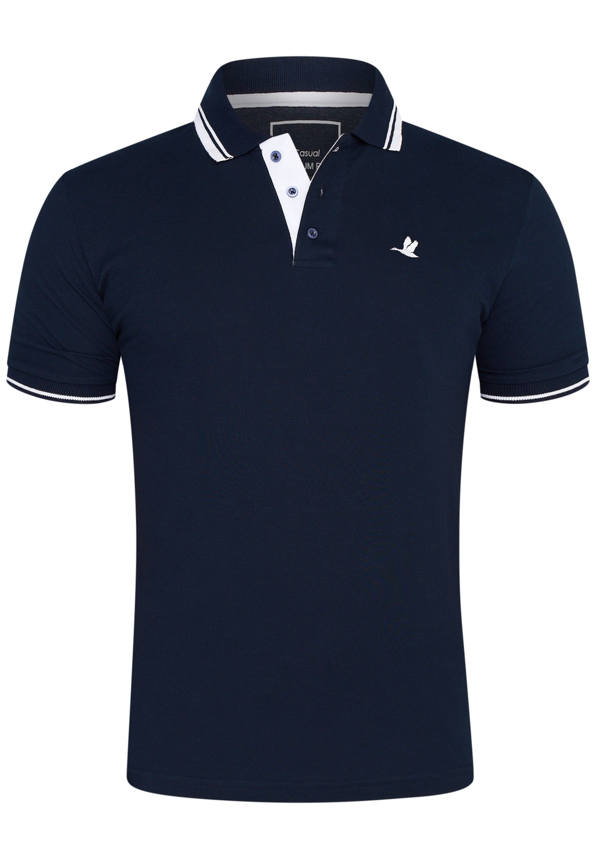 Rello & Reese Poloshirt RRSALTILLO Herren Kurzarm Polo-Hemd T-Shirt in Piqu günstig online kaufen